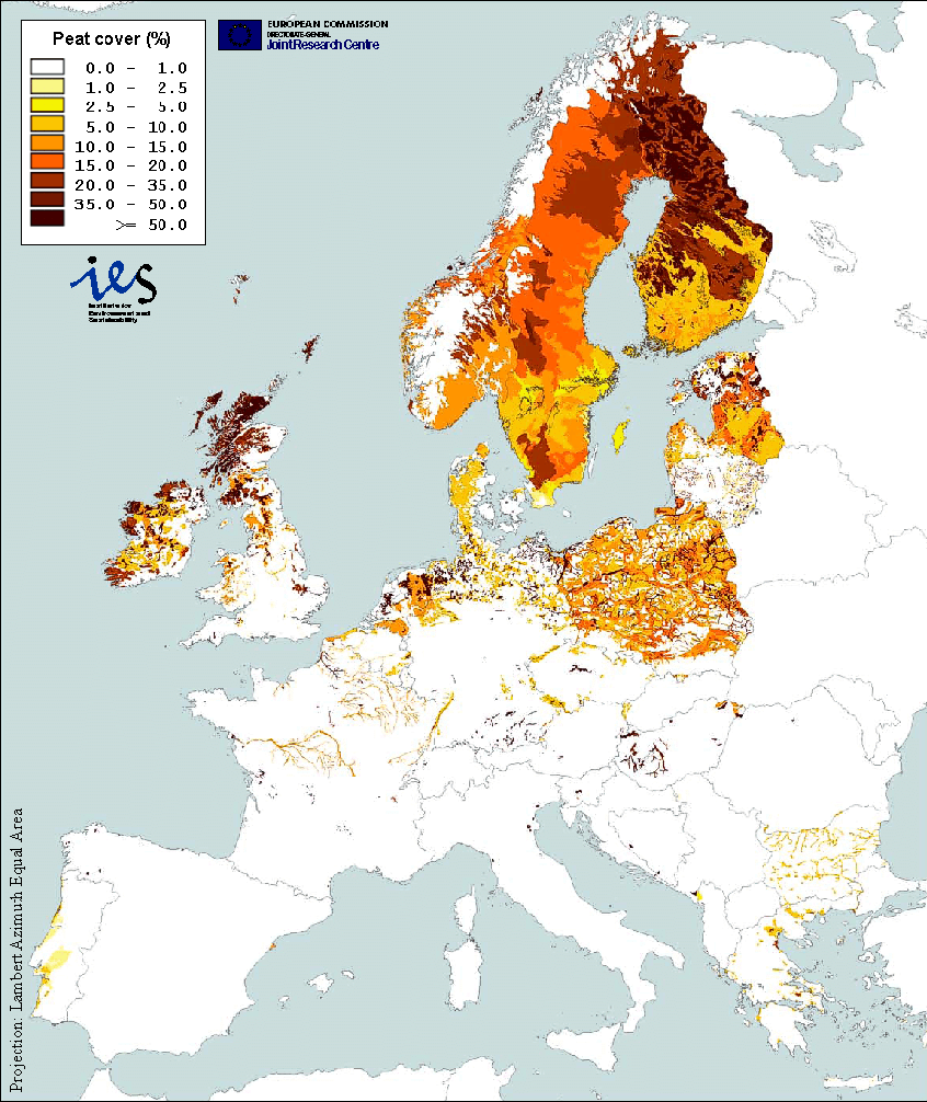 mapa de molleres a Europa
